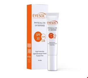  ضد آفتاب دور چشم بی‌رنگ آیسول  Physical Eye UV Defense Cream EYESOL