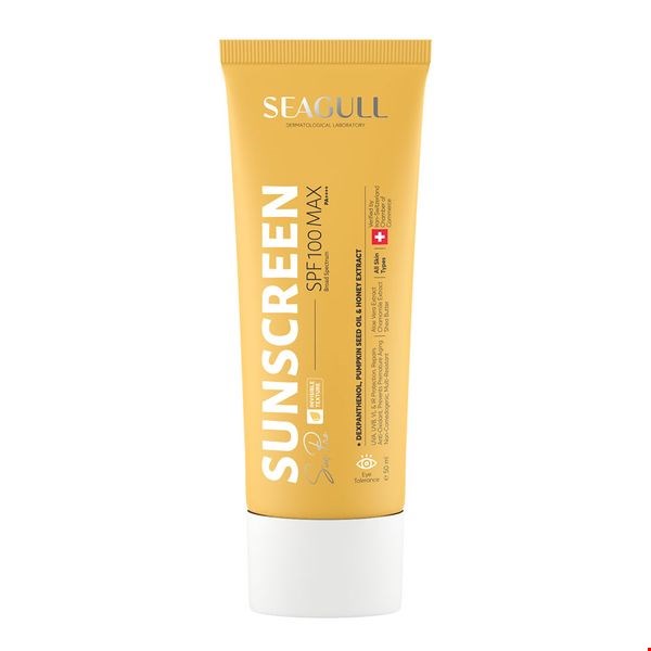  ضد آفتاب بی‌رنگ SPF100 سی گل  Sunscreen cream SPF100 SEAGULL