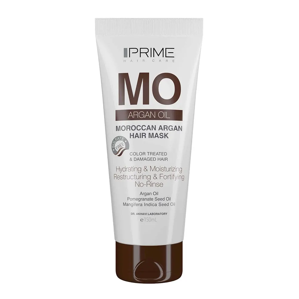 ماسک مو تقویت کننده موهای رنگ شده و آسیب دیده آرگان پرایم  Argan Hair Mask PRIME