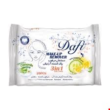 دستمال مرطوب پاک کننده آرایش دافی  Make Up Remover Wet Wips DAFI