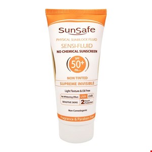  ضد آفتاب فیزیکال فلوئید برای پوست‌های حساس SPF50 سان سیف  Sunsafe Sensi Fluid SPF50 SUNSAFE