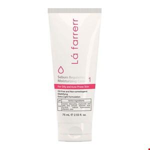  کرم کنترل کننده چربی و مات کننده پوست چرب 1 لافارر  Sebum Regulating Moisturizing cream for oily and acne-prone skin 75ml LA FARRERR