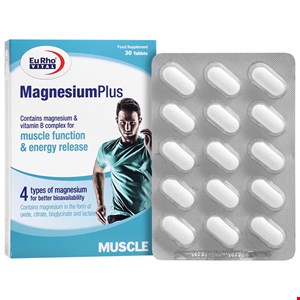 قرص منیزیم پلاس یوروویتال 30 عدد Eurhovital Magnesium Plus 30 Tabs