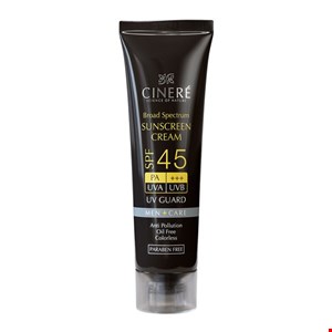  ضد آفتاب آقایان SPF45 سینره  +Active Sunscreen Cream For Men SPF45 CINERE