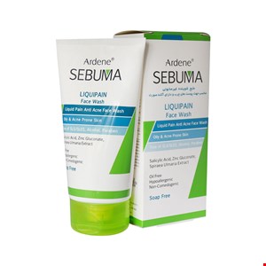 مایع شوینده غیرصابونی صورت سبوما آردن مناسب پوست چرب 150 گرم Ardene Sebuma Liquipain Face Wash 150 ml