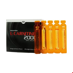  محلول خوراکی ال کارنیتین 2000 بی اس کی 10 عدد BSK L Carnitine 2000 Oral Use 10 Single Dose Vials
