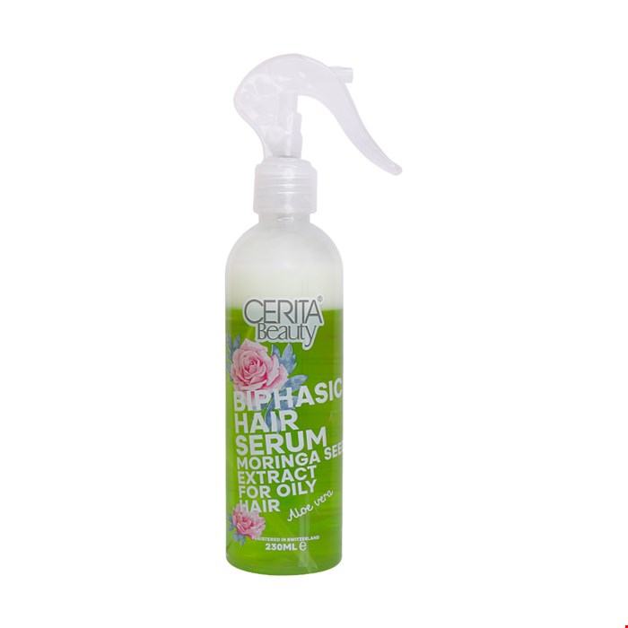 سرم دو فاز حالت دهنده مناسب موهای چرب  Biphasic Hair Serum For Oily Hair  Cerita