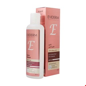  شامپو فاقد سولفات کراتینه موهای خشک اویدرم 200 میلی لیتر Eviderm Keratin Shampoo For Dry Hair 200 Ml
