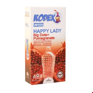  کاندوم خاردار کدکس مدل هپی لیدی 10 عدد Kodex Happy Lady condoms 10 Pcs