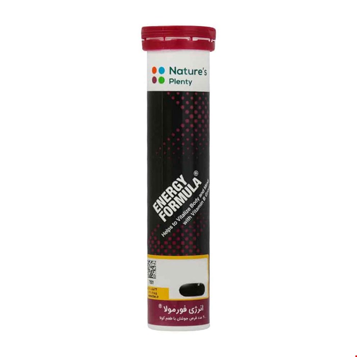  قرص جوشان انرژی فرمولا نیچرز پلنتی 20 عدد Natures Plenty Energy Formula 20 Effervescent Tabs