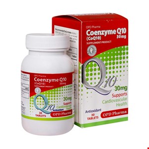  قرص کوآنزیم کیوتن 30 میلی گرم او پی دی فارما 30 عدد OPD Pharma Coenzyme Q10 30 Tablets