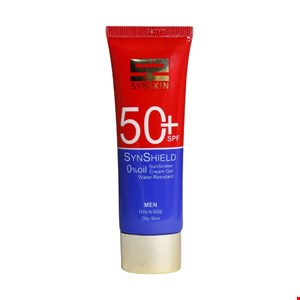 کرم ضد آفتاب SPF50 مردانه ساین شیلد مناسب پوست چرب 50 میلی لیتر Synshield SPF50 Sunscreen Cream For Men and Oily Skin 50 ml 