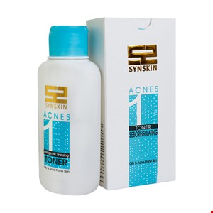 تونر تنظیم کننده چربی پوست اکنس 1 ساین اسکین 150 میلی لیتر Synskin Acnes 1 Toner For Oily and Acne Prone Skin 150 ml
