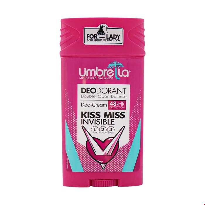  استیک ضد تعریق زنانه آمبرلا مدل کیس میس 90 میلی لیتر Umbrela Kiss Miss Deo Dorant For Women 90 Ml