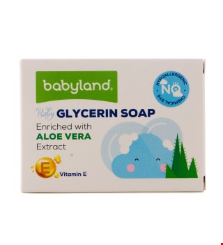  صابون شفاف بچه حاوی عصاره آلوئه ورا بیبی لند 100 گرم Baby Land Aloe Vera Clear Baby Soap 100 g