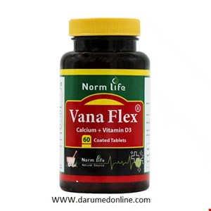  وانا فلکس قرص کلسیم + ویتامین د3 60 عددی Vana Flex 