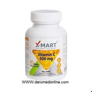 ویتامین ث قرص 500 میلی گرم ایکس مارت 60 عددی  Vitamin C 500 mg X Mart